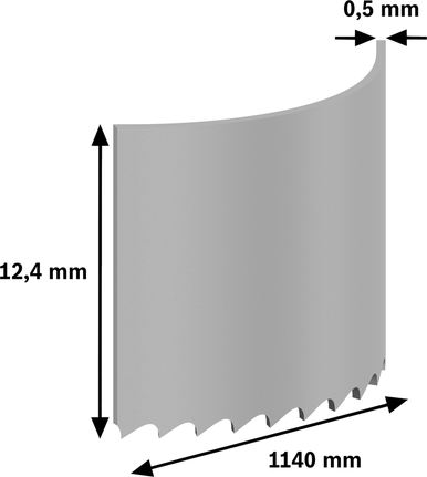 PRO CB4418 Band Saw Blade, 1140 mm, 2 pcs Bosch PRO CB4418 Band Saw Blade 1140 mm, 18 TPI.