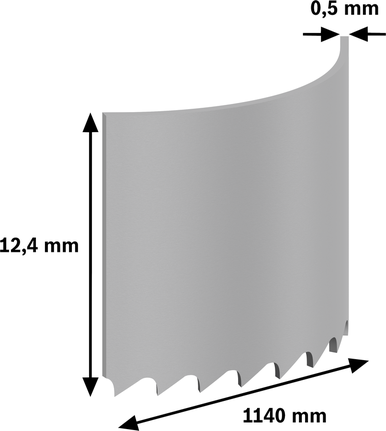 PRO CB4414 Band Saw Blade, 1140 mm, 2 pcs Bosch PRO CB4414 Band Saw Blade, 1140 mm length.