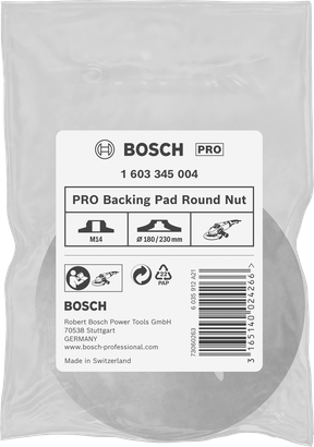 PRO Backing Pad Round Nut PRO Backing Pad Round Nut