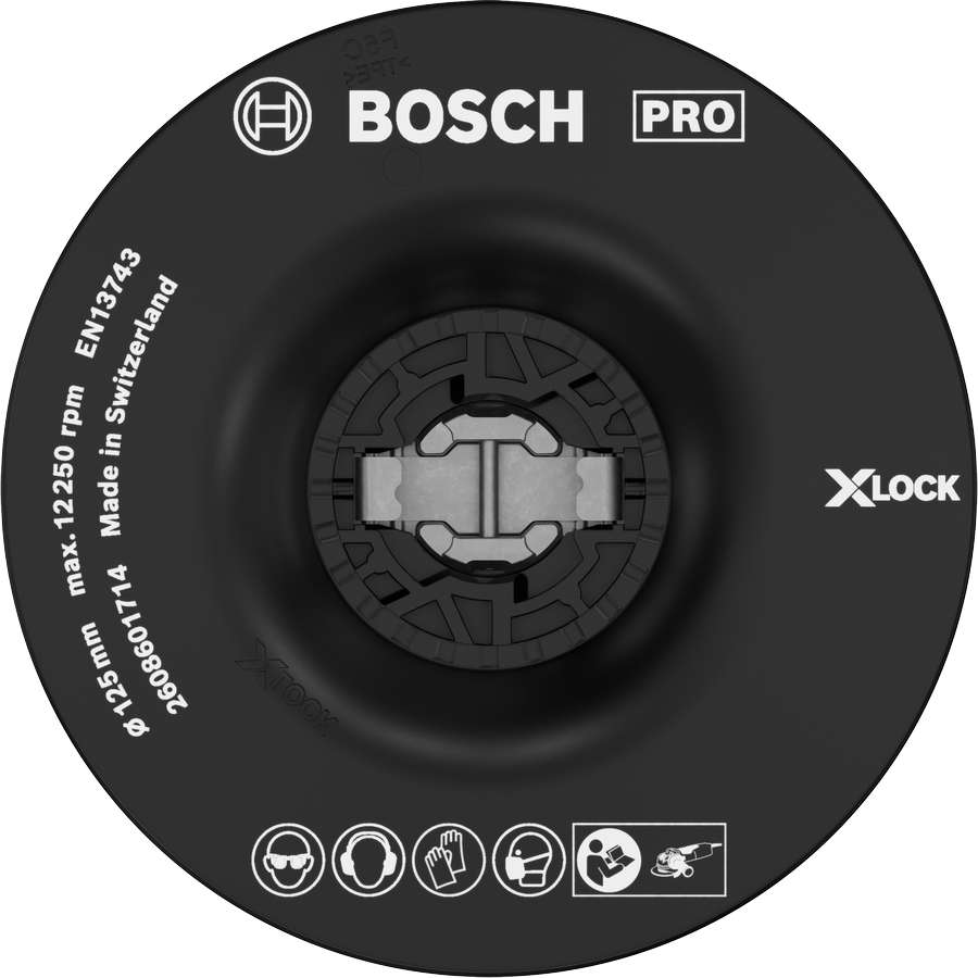Bosch PRO Backing Pad Soft 125 mm X-Lock accessory.