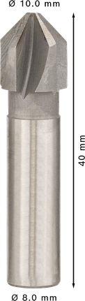 PRO Steel HSS Countersink Bit, 10 x 40 mm, M5 Bosch PRO Steel HSS Countersink Bit 10 x 40 mm.