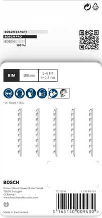 Bosch PRO Hardwood T144DF jigsaw blades 100mm 5pcs.