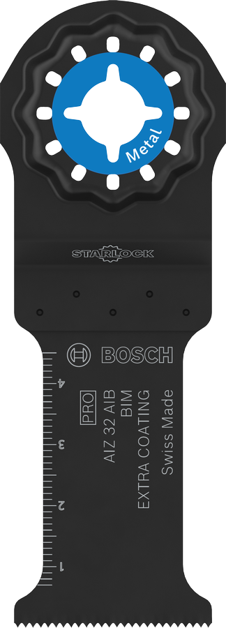 Bosch PRO AIZ 32 AIB multitool blade for metal cutting.