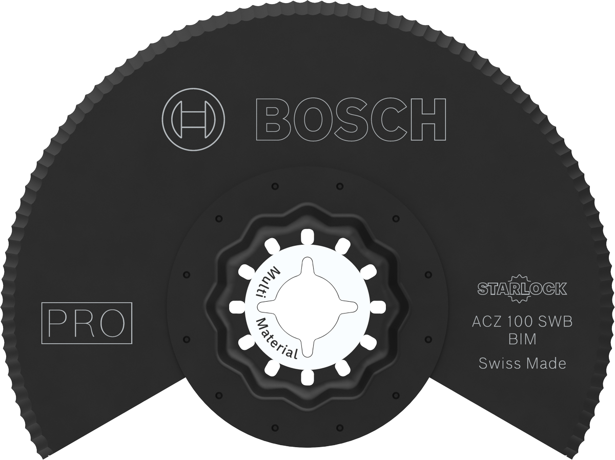 Bosch PRO ACZ 100 SWB multitool blade, 100 mm diameter.