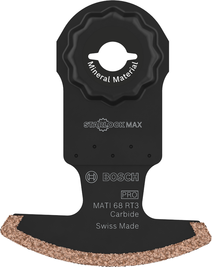 Bosch PRO MATI 68 RT3 multitool blade for mineral material.