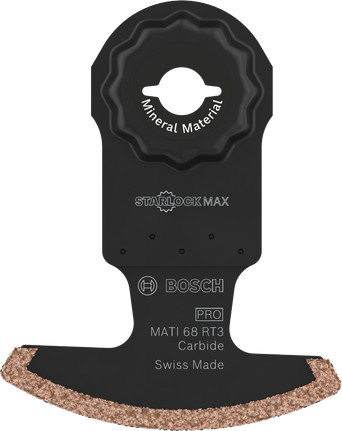 PRO MATI 68 RT3 Multitool Blade, 2.8 x 68 mm Bosch PRO MATI 68 RT3 multitool blade for mineral material.