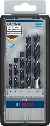 Bosch PRO wood brad point drill bit set 5 pcs.