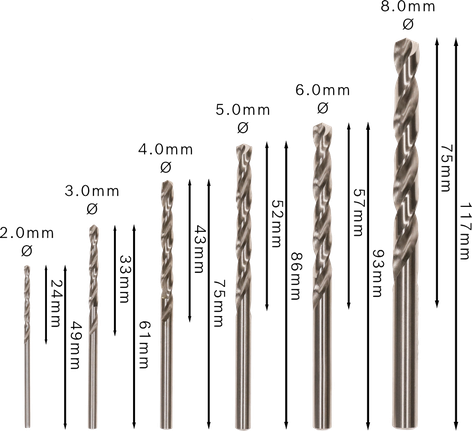 PRO Metal HSS-G Twist Drill Bit Set, 6 pcs Bosch PRO Metal HSS-G Twist Drill Bit Set 6 pcs.