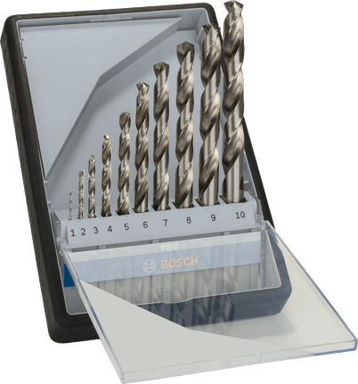 PRO Metal HSS-G Twist Drill Bit Set, 10 pcs Bosch PRO Metal HSS-G Twist Drill Bit Set 10 pcs.