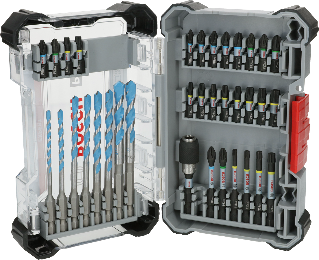 Bosch PRO Impact Mixed Set 6 x 35 pcs drill and bit kit.