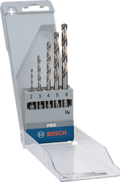 Bosch PRO Metal HSS-G Hex Twist Drill Bit Set 5 pcs.
