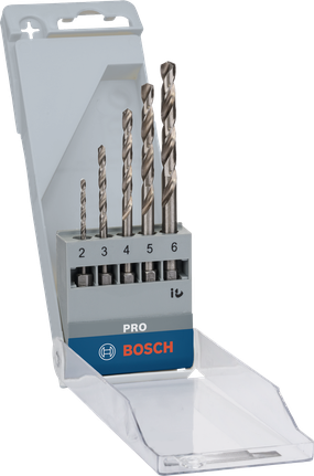 PRO Metal HSS-G Hex Twist Drill Bit Set, 5 pcs Bosch PRO Metal HSS-G Hex Twist Drill Bit Set 5 pcs.