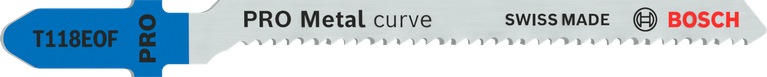 Bosch PRO Metal curve T118EOF jigsaw blade for metal.