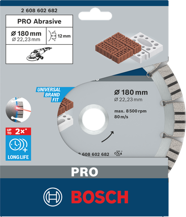 Bosch PRO Abrasive Diamond Disc 180×22.23 mm.