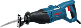 Bosch GSA 1100 E reciprocating saw with 230 mm cutting depth.