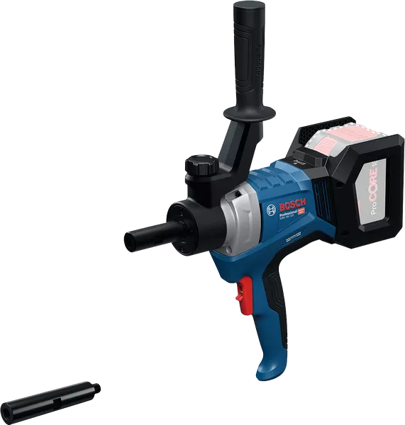 Bosch GRW 18V-120 cordless mud mixer with handle.
