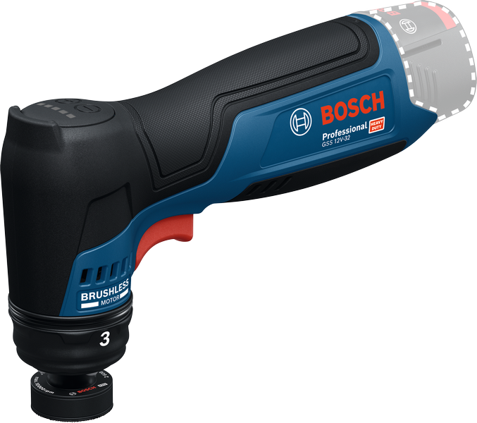 Bosch GSS 12V-32 cordless orbital sander.