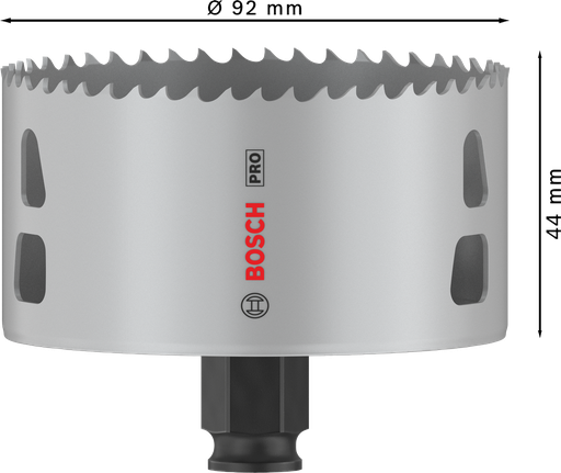PRO Multi Material PC Plus Hole Saw, 92 mm PRO Multi Material PC Plus Hole Saw, 92 mm