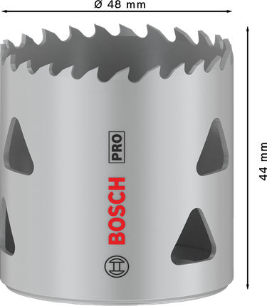PRO Multi Material Hole Saw, 48 mm, Threaded PRO Multi Material Hole Saw, 48 mm, Threaded