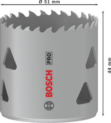 PRO Multi Material Hole Saw, 51 mm, Threaded PRO Multi Material Hole Saw, 51 mm, Threaded