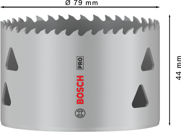 PRO Multi Material Hole Saw, 79 mm, Threaded PRO Multi Material Hole Saw, 79 mm, Threaded
