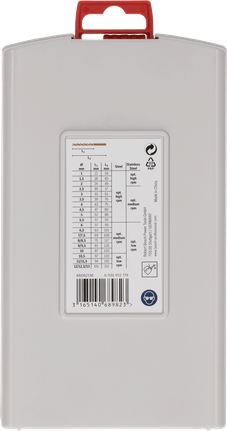 PRO Stainless Steel HSS-Co Twist Drill Bit Set, 25 pcs Bosch PRO stainless steel HSS-Co twist drill bit set 25 pcs.
