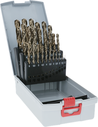 PRO Stainless Steel HSS-Co Twist Drill Bit Set, 25 pcs Bosch PRO Stainless Steel HSS-Co Twist Drill Bit Set, 25 pcs.