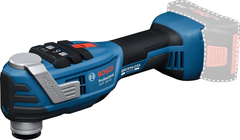 Bosch GOP 18V-40 cordless multi-cutter tool.