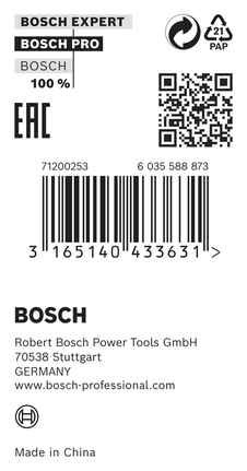 Bosch reduction ring 20 x 1.2 x 16 mm.