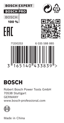 Bosch reduction ring 25.4×1.5×16 mm.