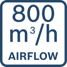  Airflow 800 m3/h