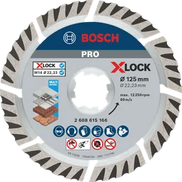 Bosch PRO Multi Material Diamond Disc X-Lock 125mm.
