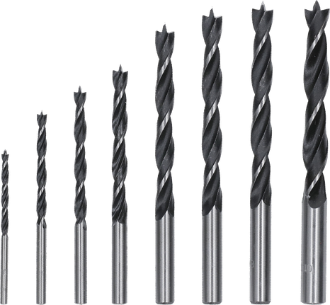PRO Wood Brad Point Drill Bit Set, 8 pcs Bosch PRO Wood Brad Point Drill Bit Set, 8 sizes.