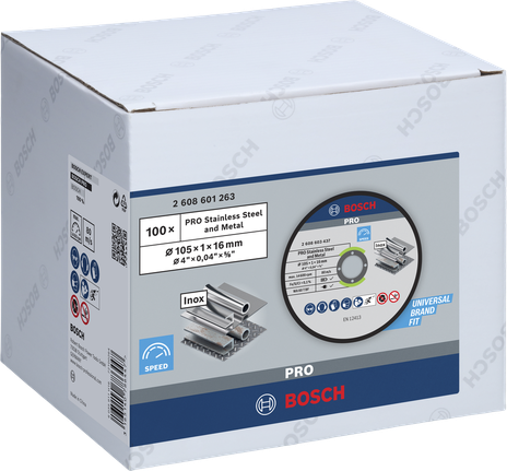 Bosch PRO 105×1×16 mm metal cutting disc.