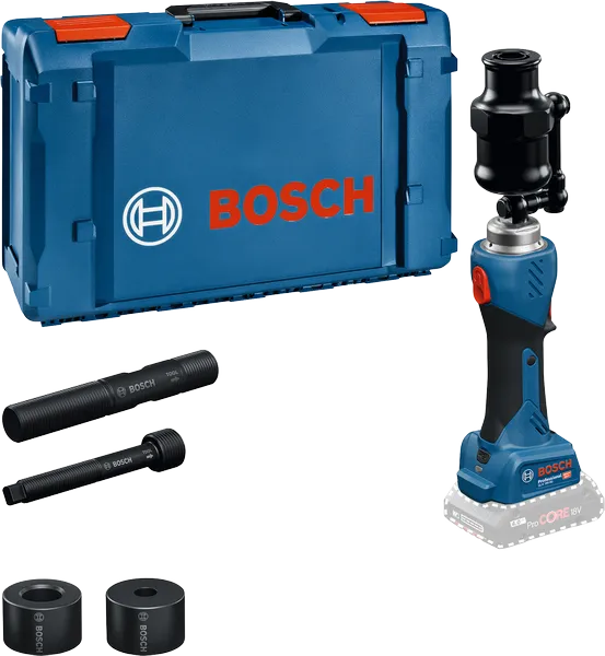 Bosch GLH 18V-60 cordless hollow drill set.