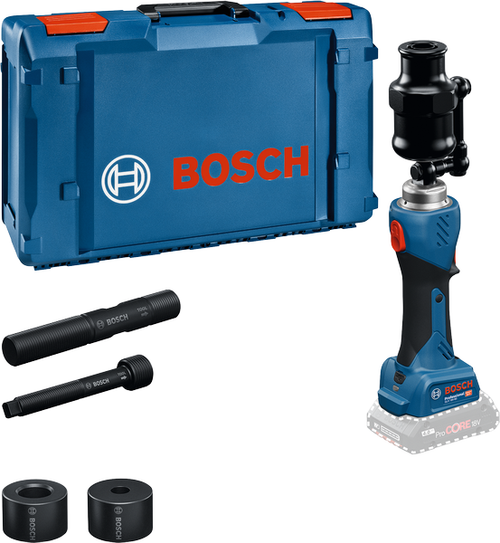 Bosch GLH 18V-60 cordless hollow drill set.