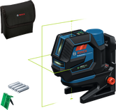 Bosch GCL 12V-50 green laser leveling tool.