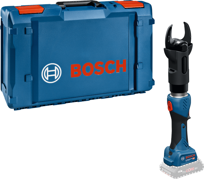 Bosch GKH 18V-50 cordless pipe cutter with case.