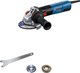 Bosch GWS 20-125 angle grinder with side handle.