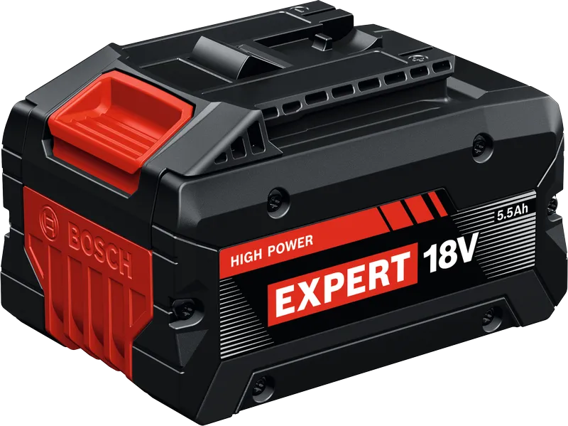 Bosch EXBA18V-55 battery pack, 18V 5.5Ah capacity.