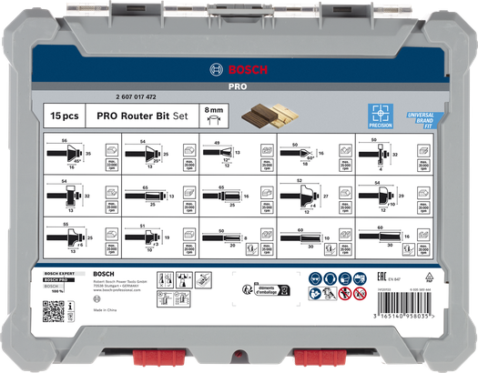 PRO Router Bit Set PRO Router Bit Set