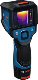 Bosch GTC 12V-450-13 thermo camera with temperature display.