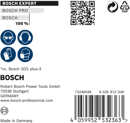 EXPERT SDS plus-7X Hammer Drill Bit 6.5 x 100 x 165 mm, 10-pc EXPERT SDS plus-7X Hammer Drill Bit 6.5 x 100 x 165 mm, 10-pc
