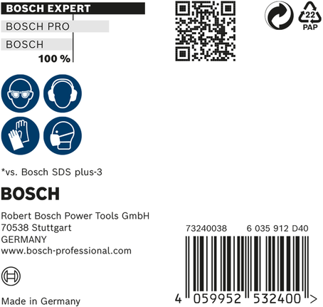 EXPERT SDS plus-7X Hammer Drill Bit 8 x 100 x 165 mm, 10-pc EXPERT SDS plus-7X Hammer Drill Bit 8 x 100 x 165 mm, 10-pc