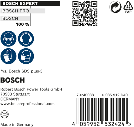 EXPERT SDS plus-7X Hammer Drill Bit 8 x 200 x 265 mm, 10-pc EXPERT SDS plus-7X Hammer Drill Bit 8 x 200 x 265 mm, 10-pc