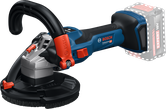 Bosch cordless wall grinder with ergonomic handle.