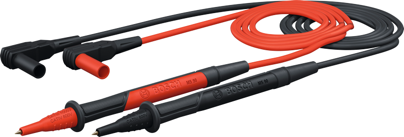Bosch MS 90 test leads for electrical measurement.