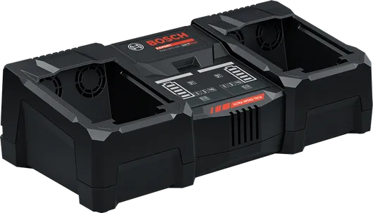 Bosch EXAL18V2-320 dual battery charger, ultra-fast charging.