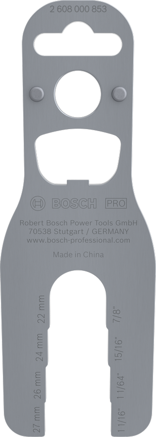 Bosch PRO Multi Spanner 22-27 mm for tool adjustments.
