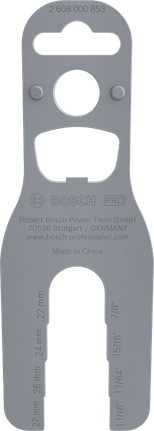 Bosch PRO Multi Spanner 22-27 mm for tool adjustments.